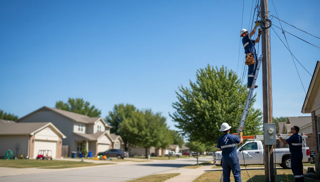 Residential electrician providing installation services in Hughesville, MO